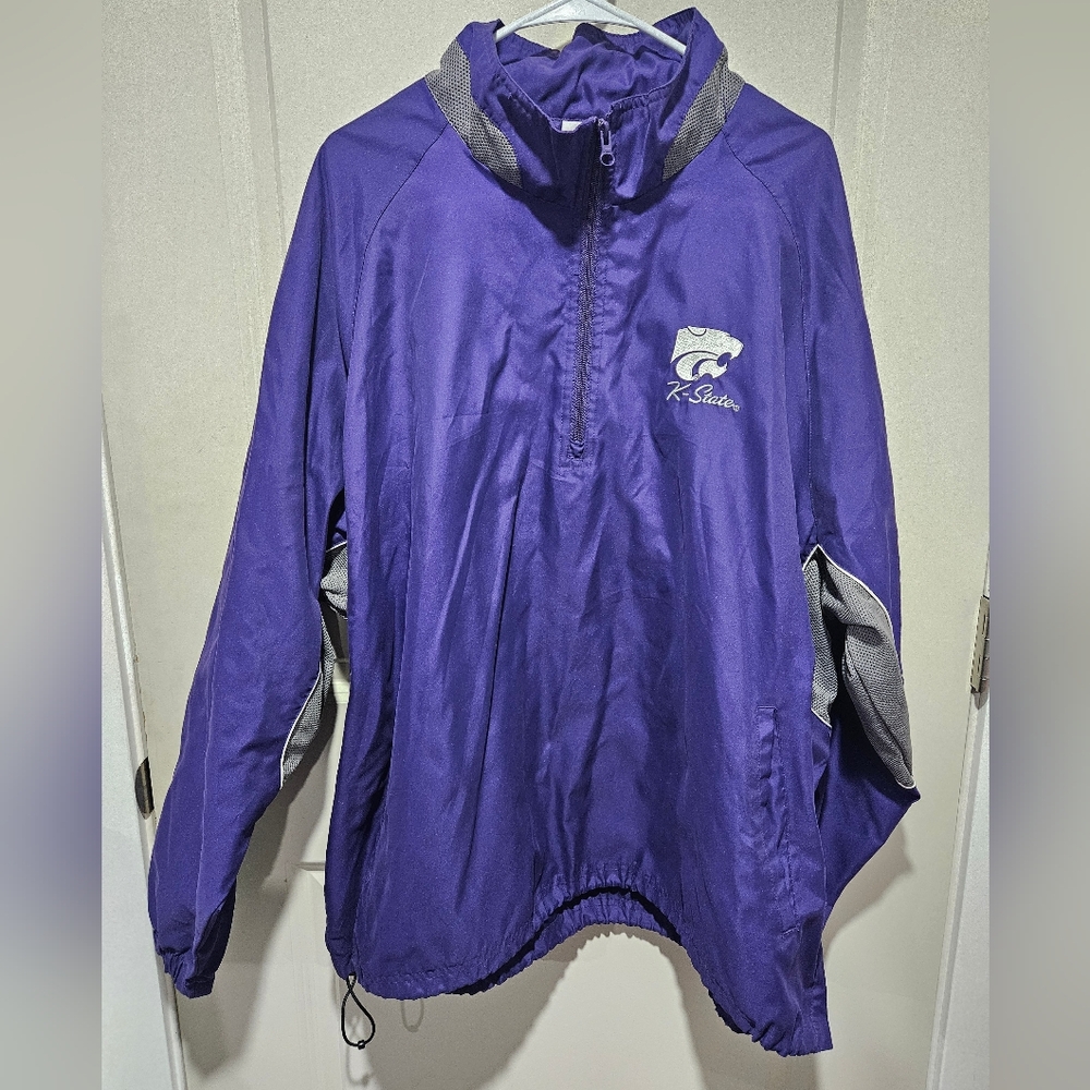 💜🤍 K-State Purple Windbreaker Jacket